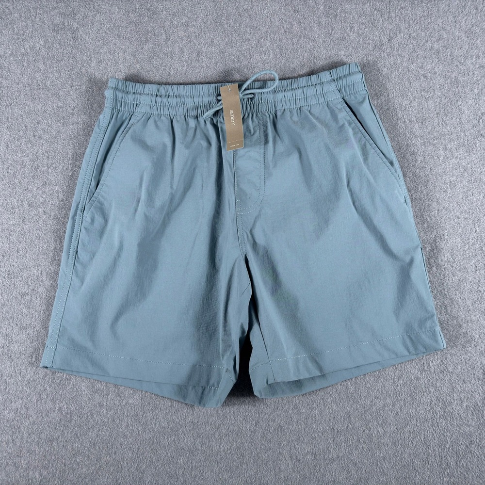 J.Crew Dock Shorts Mens S Blue Gray Drawstring Casual NEW